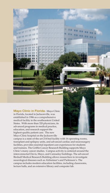 Mayo Medical School brochure - Mayo Clinic