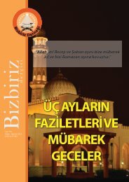 ÜÇ AYLARIN FAZİLETLERİ VE MÜBAREK GECELER