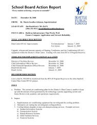 School Board Action Report - Seattle Public Schools