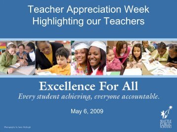 Teacher Appreciation Week Highlighting our Teachers