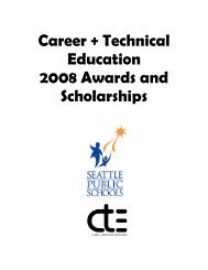 Career + Technical Education 2008 Awards and Scholarships