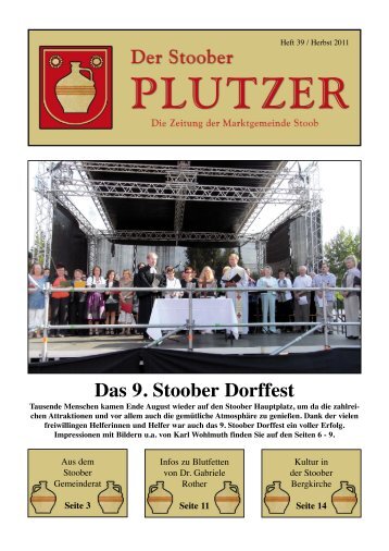 Das 9. Stoober Dorffest - Marktgemeinde Stoob