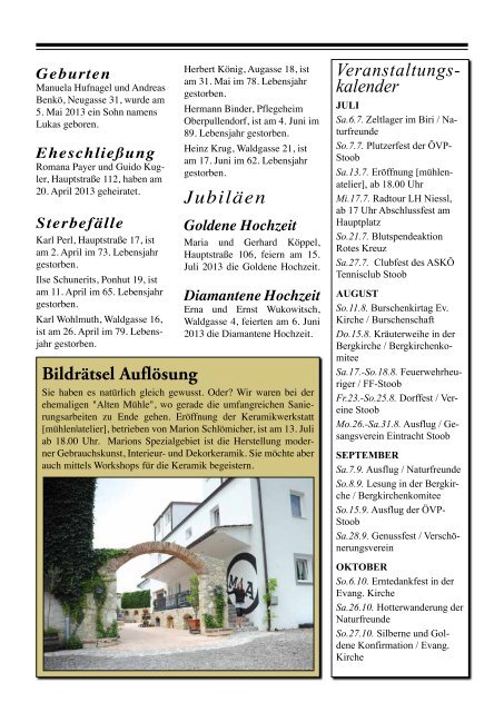 Ausgabe 20 - Marktgemeinde Stoob