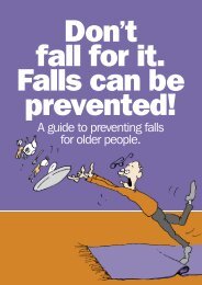 Don't fall for it, falls can be prevented!