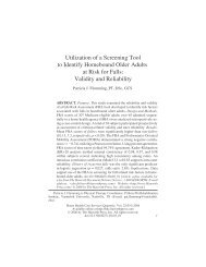 Utilization of a Screening Tool to Identify Homebound Older Adults ...