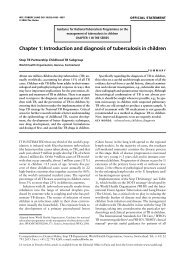 Chapter 1: Introduction and diagnosis of tuberculosis in children