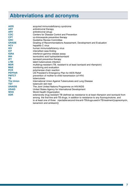 Guidelines for intensified tuberculosis case-finding and isoniazid ...