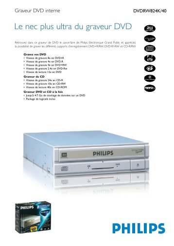 Le nec plus ultra du graveur DVD - Philips StorageUpdates