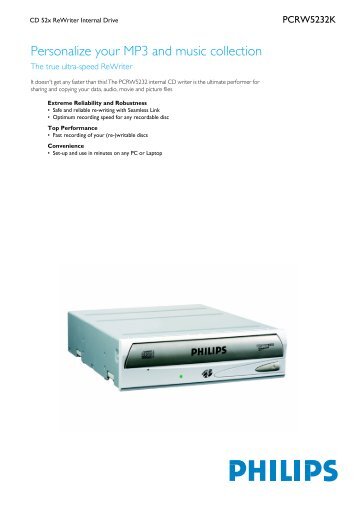 Product Information - Philips StorageUpdates