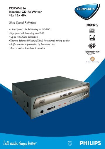 PCRW4816 - Philips StorageUpdates