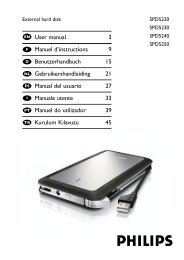 Manual de uso - Philips StorageUpdates