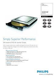 Simply Superior Performance - Philips StorageUpdates