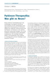 Parkinson-Therapeutika: Was gibt es Neues? - Gebr. Storck Verlag