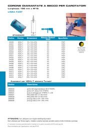 CORONE DIAMANTATE A SECCO PER CAROTATORI - Storemat