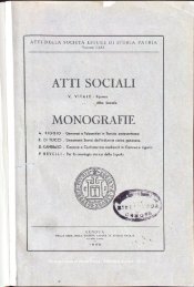 ATTI SOCIALI MONOGRAFIE - SocietÃ  Ligure di Storia Patria