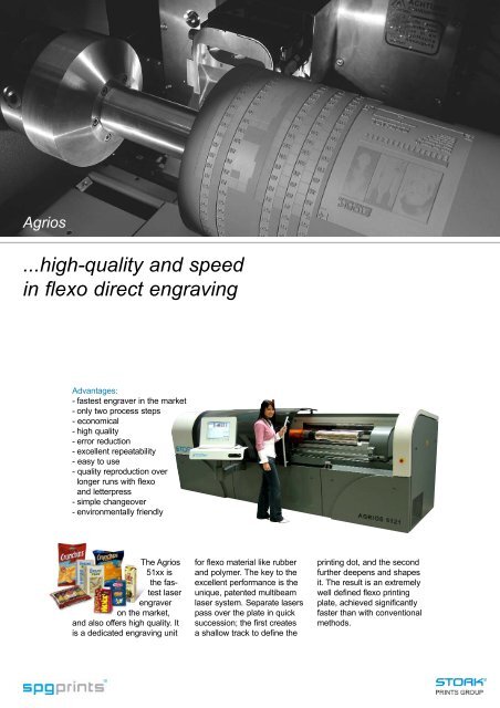 high-quality and speed in flexo direct engraving Agrios - Stork Prints