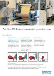 The Stork PD 4 rotary screen printing/coating system - Stork Prints