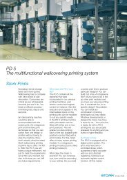 PD 5 The multifunctional wallcovering printing system - Stork Prints