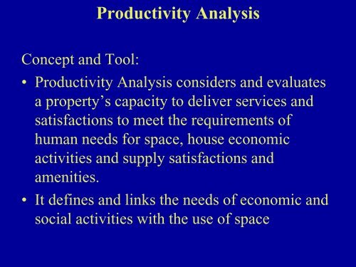 Land Use, Market and Feasibility Analysis and Cash Flow