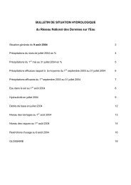 BULLETIN DE SITUATION HYDROLOGIQUE du ... - Eaufrance