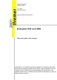Évaluation DCE avril 2009 - Élément de qualité ... - envlit - Ifremer