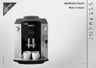 IMPRESSA F50/F5 Mode d'emploi - Machine à Café Jura - Saeco