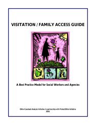 Visitation / family access guide - pcsao - Public Children Services ...
