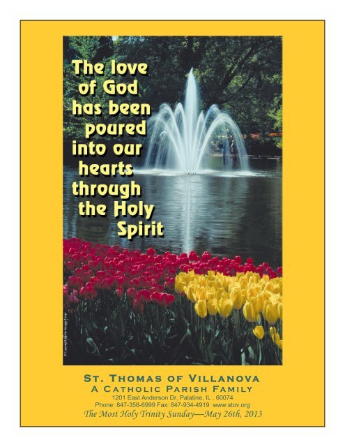 St. Thomas of Villanova The Most Holy Trinity Sunday—May 26th ...