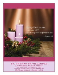 Parish Events - St. Thomas of Villanova