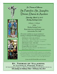 St. Patrick's - St. Thomas of Villanova