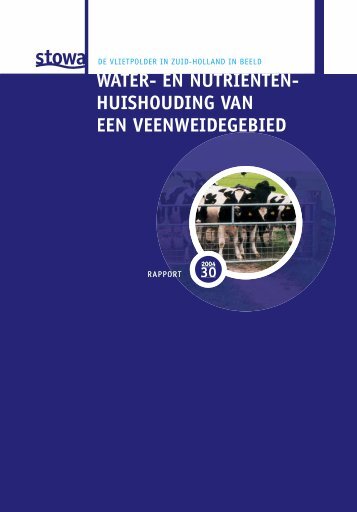 WATER- EN NUTRIÃNTEN- HUISHOUDING VAN - Stowa