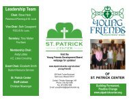 view the Young Friends brochure - St. Patrick Center
