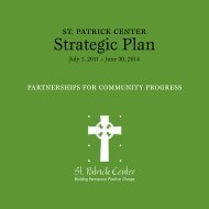 read the Strategic Plan document - St. Patrick Center