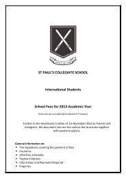 Student fees School fees for international students - St Paul's ...