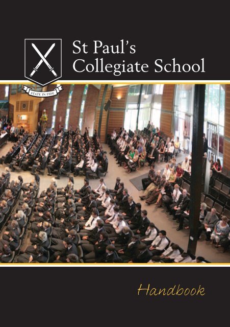 St Paul's handbook Essential information - St Paul's Collegiate School