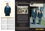 Girls' uniform Brochure - St Paul's Collegiate School
