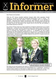 Informer Edition 7 December 2012 - St Paul's Collegiate School