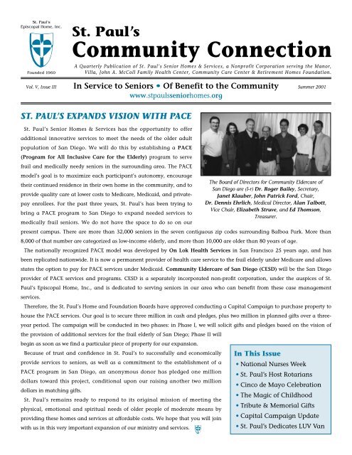 Community Connection - St. Paul's Senior Homes & Services