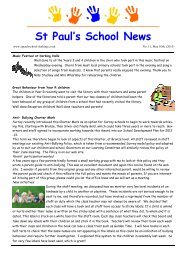 Newsletter no. 11 (May 10th 2013) - St Paul's C of E (Aided) Primary ...