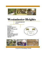 Westminster Heights Neighborhood Plan - City of St. Petersburg