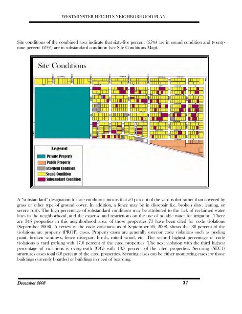 Westminster Heights Neighborhood Plan - City of St. Petersburg