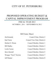 city of st. petersburg proposed operating budget & capital ...