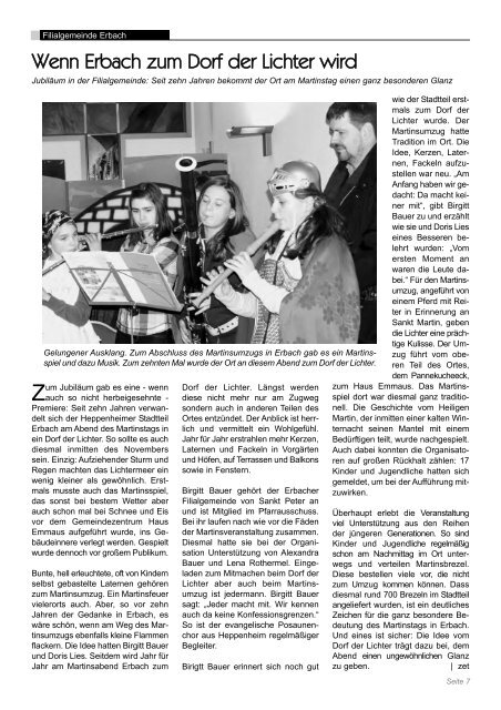 Der SchlÃ¼ssel - Ausgabe 3/2010 - Kath. Pfarrei St. Peter Heppenheim