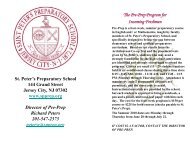 The Pre-Prep Program for Incoming Freshmen ... - Saint Peter's Prep