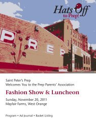 Fashion Show & Luncheon - Saint Peter's Prep