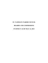 Boards and Commissions - St. Tammany Parish Government