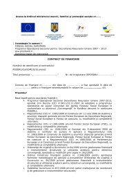 Contract de finantare grant