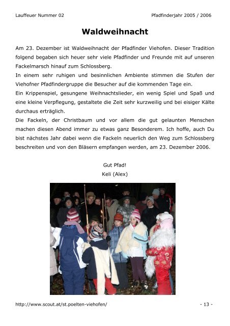 Ausgabe 2006/01 - Pfadfindergruppe St. Pölten-Viehofen