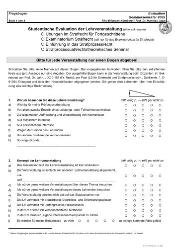 Evaluationsbogen