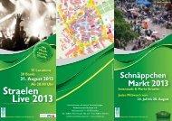 Flyer SchnÃ¤ppchenmarkt 2013 - in Straelen